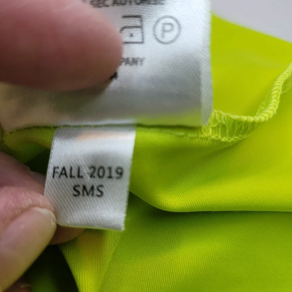 FootJoy Safety Yellow Pullover Mens Large 1/4 Zip Golf Jacket Nylon Stretch Logo